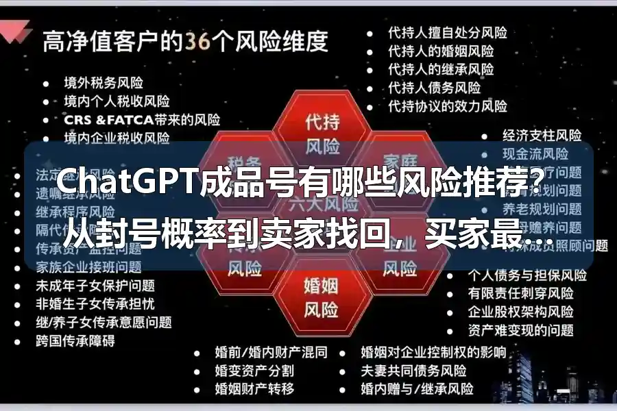 ChatGPT成品号有哪些风险推荐?从封号概率到卖家找回,买家最该警惕的四个交易陷阱